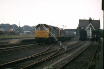 Norwich Trowse, 25269 & 25263 on a summer Saturday from Derby, 14th June 1980l