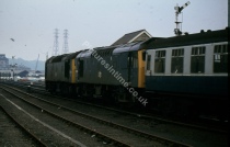 Norwich Trowse, 25269 & 25263 on a summer Saturday from Derby, 14th June 1980l